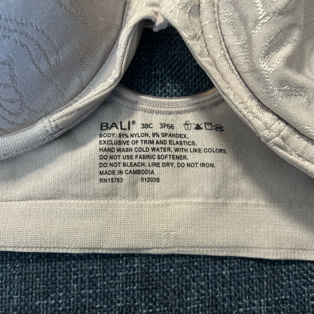 Bali Cream Patterned Bra